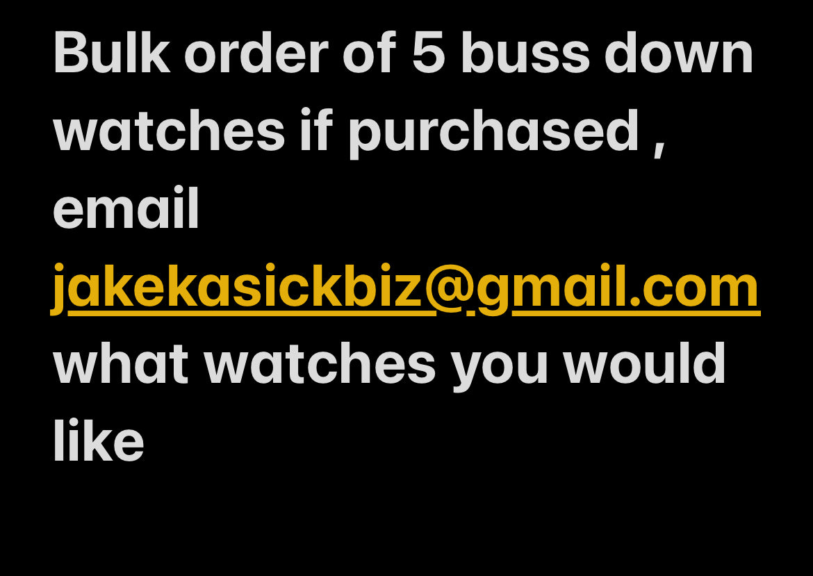 Bulk Order 5 Watches