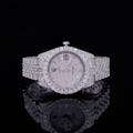 Iced-Out Jubilee Moissanite Watch Rollie Inspired
